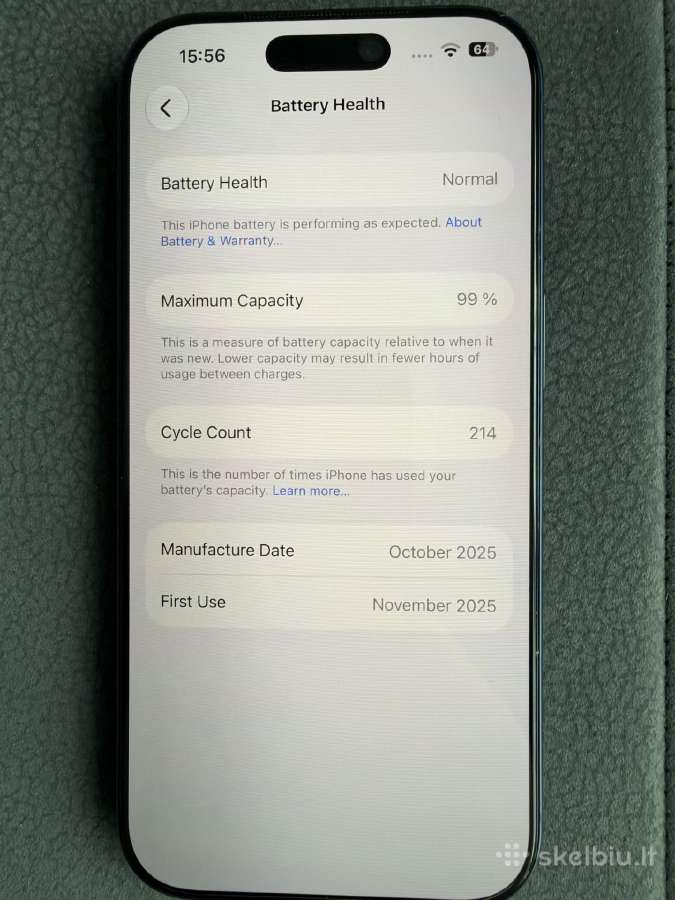iPhone 17 Pro 256gb deep blue 1020 Eur - nuotraukos Nr. 4
