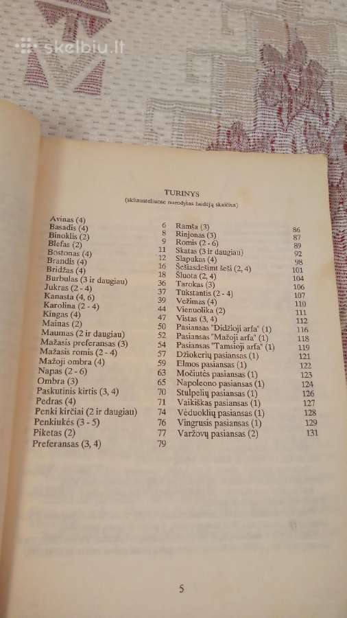 Pažaiskime , kortų žaidimų taisyklių rinkinys - nuotraukos Nr. 3