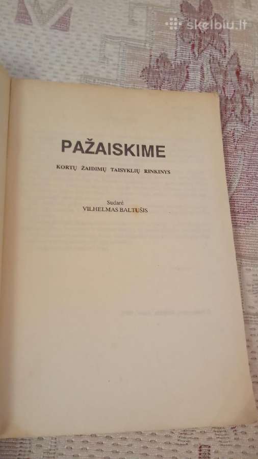 Pažaiskime , kortų žaidimų taisyklių rinkinys - nuotraukos Nr. 2