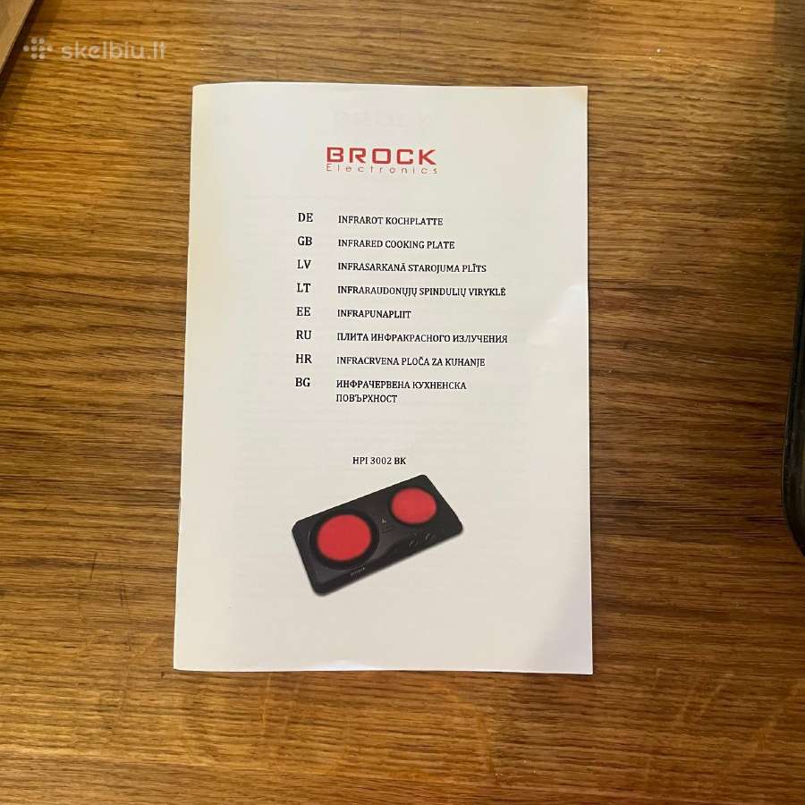 Parduodu mini viryklę Brock Hpi 3002 Bk - nuotraukos Nr. 7