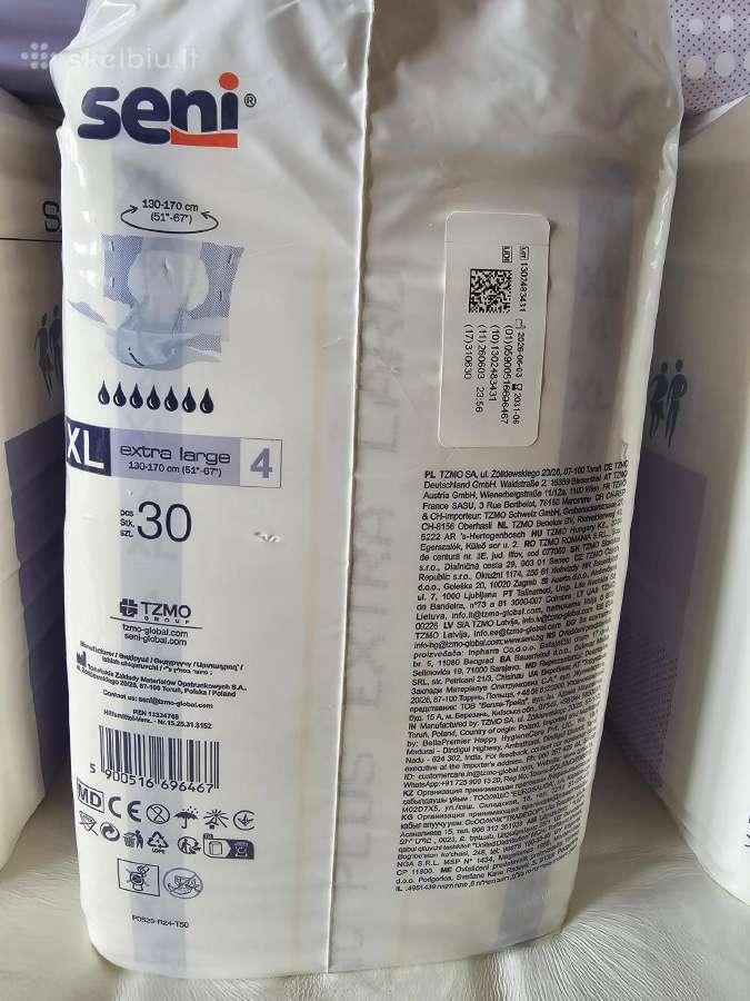 Seni sauskelnės Classic Plus, XL, 30 vnt. - nuotraukos Nr. 3