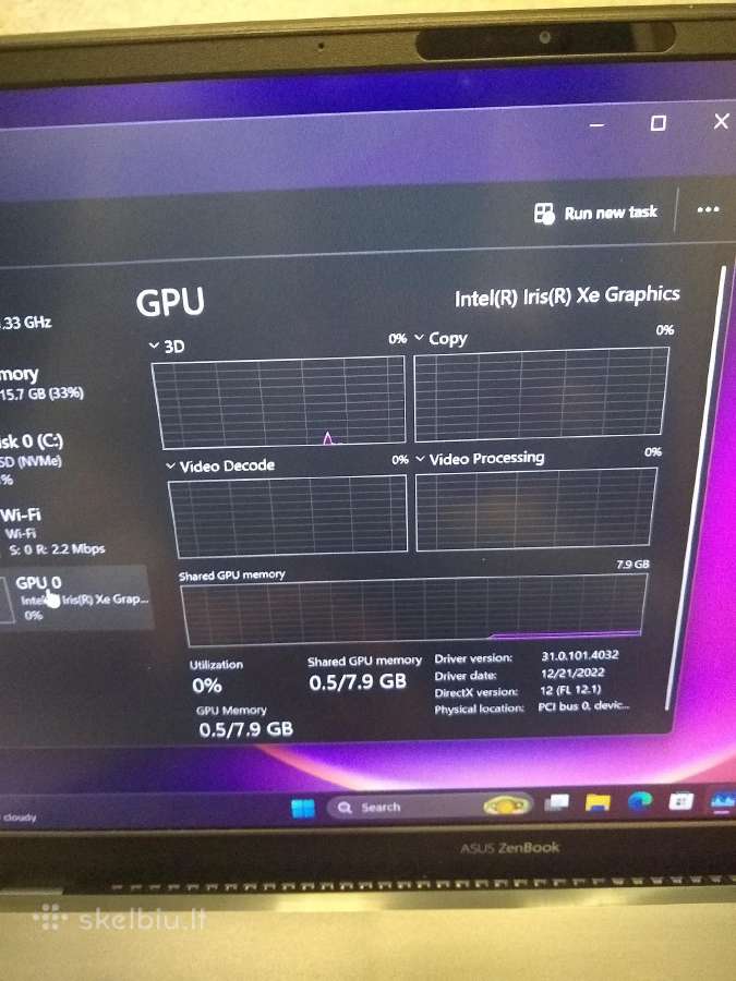Zenbook ux425 i7-1165/16/1tb SSD - nuotraukos Nr. 5