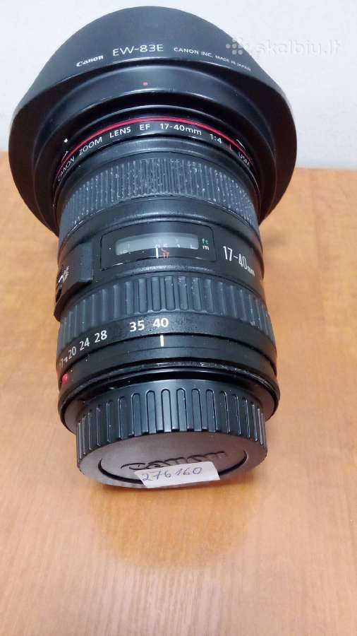 Objektyvas Canon Ef 17-40mm 1:4 L Usm, garantija - nuotraukos Nr. 2