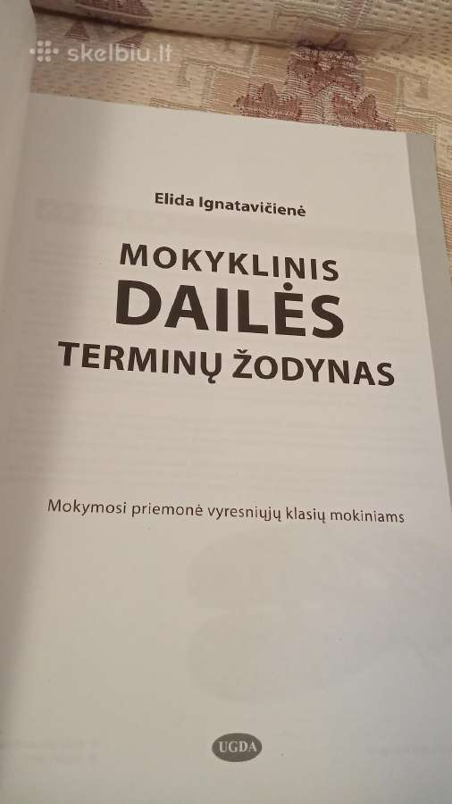 Mokyklinis dailės terminų žodynas - nuotraukos Nr. 2