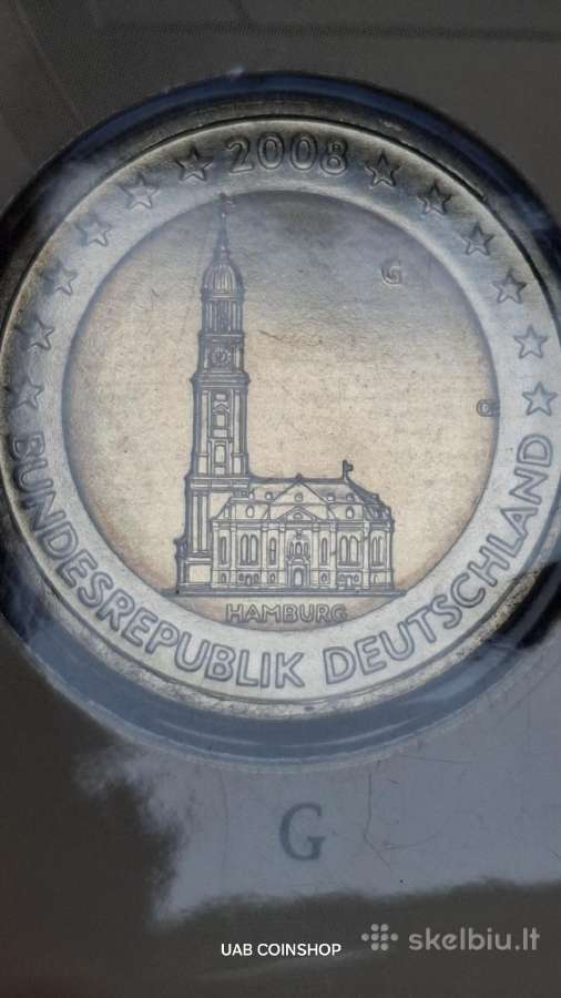 Vokietija 2007 2008 2009 2€ Adfgj - nuotraukos Nr. 3