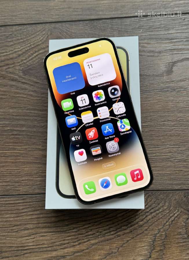Apple iPhone 14 Pro 128gb Gold BH: 100% - nuotraukos Nr. 5