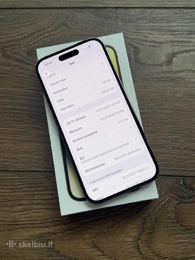 Apple iPhone 14 Pro 128gb Gold BH: 100% - nuotraukos Nr. 9