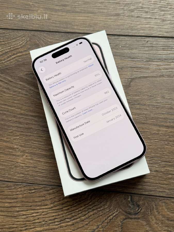 Apple iPhone 15 256gb Pink - nuotraukos Nr. 7