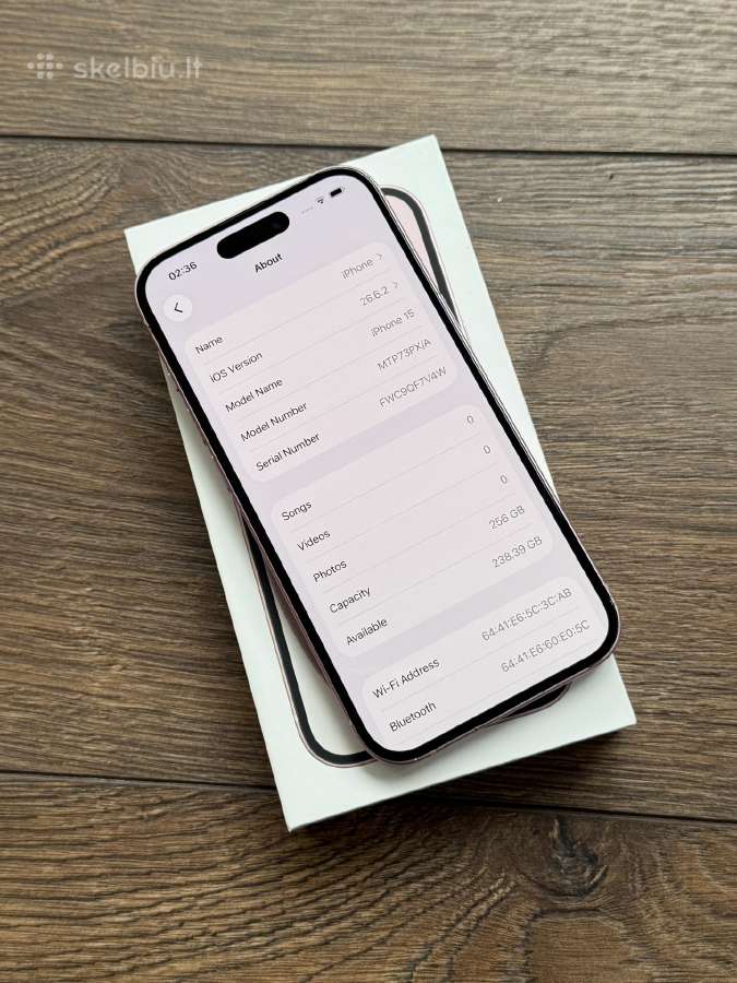 Apple iPhone 15 256gb Pink - nuotraukos Nr. 8
