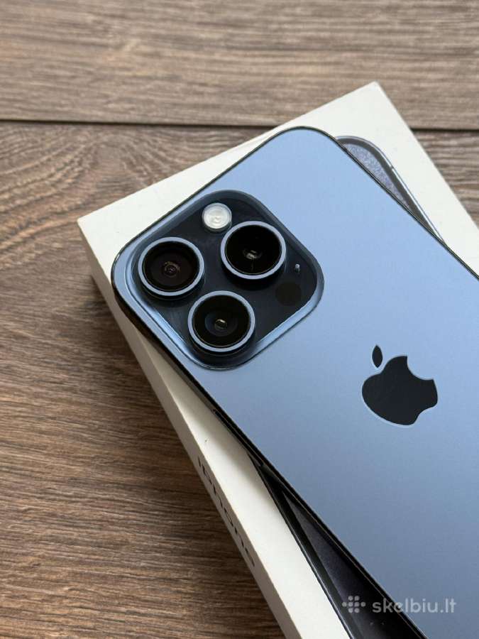 Apple iPhone 15 Pro 256gb Blue Titanium - nuotraukos Nr. 2