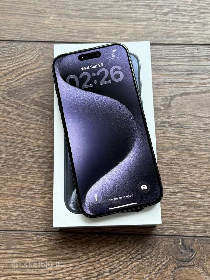 Apple iPhone 15 Pro 256gb Blue Titanium - nuotraukos Nr. 3