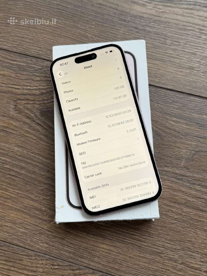 Apple iPhone 15 128gb Pink - nuotraukos Nr. 8