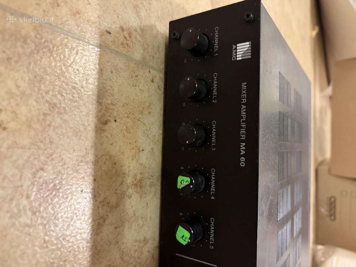 Stiprintuvas-mikseris „Amc Mixer Amplifier Ma 60“ - nuotraukos Nr. 2