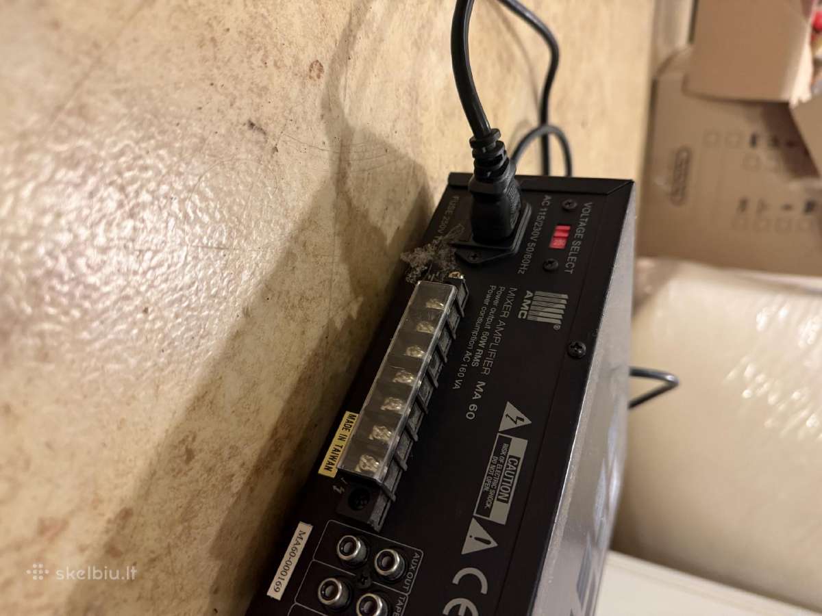 Stiprintuvas-mikseris „Amc Mixer Amplifier Ma 60“ - nuotraukos Nr. 7