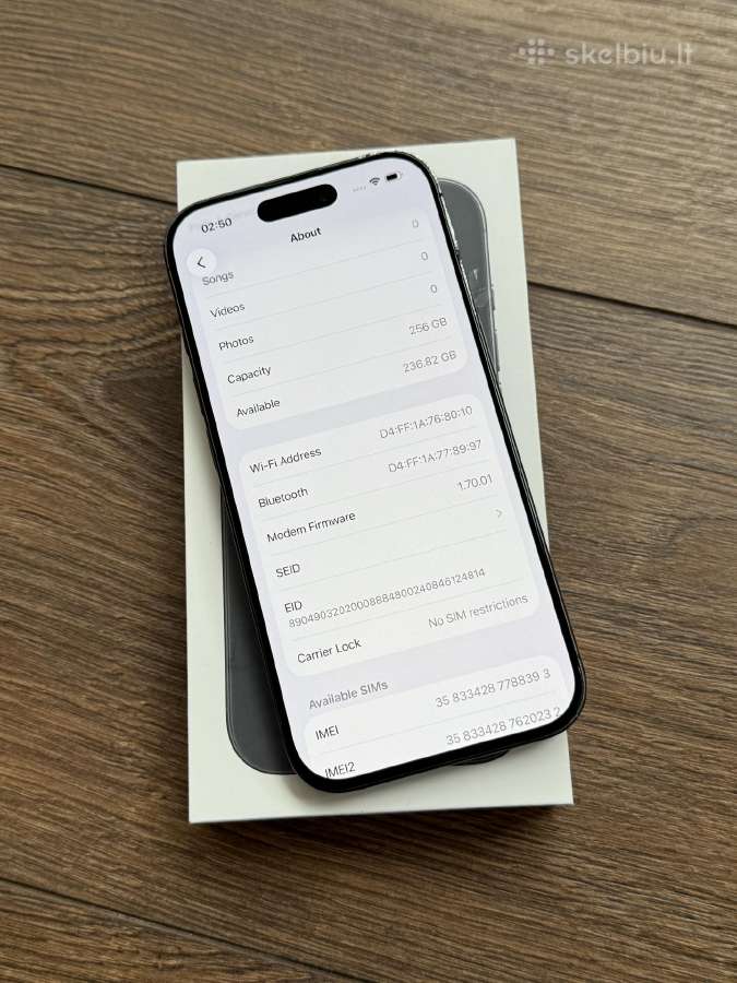 Apple iPhone 17 256gb Black - nuotraukos Nr. 8