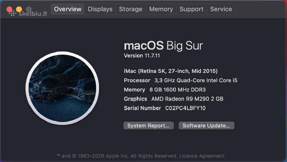 Apple iMac 27' 5k Mid 2015 - nuotraukos Nr. 5