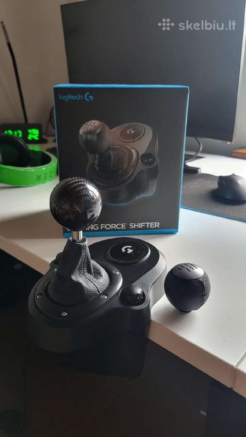 Logitech shifteris su papildoma carbonine galvute - nuotraukos Nr. 3