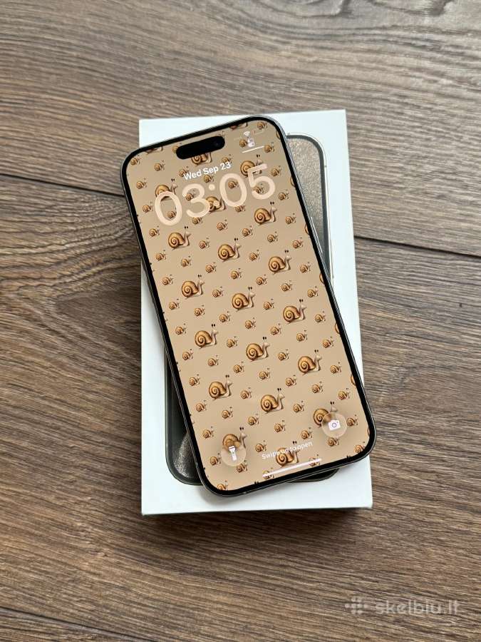 Apple iPhone 15 Pro 256gb Natural Titanium - nuotraukos Nr. 3