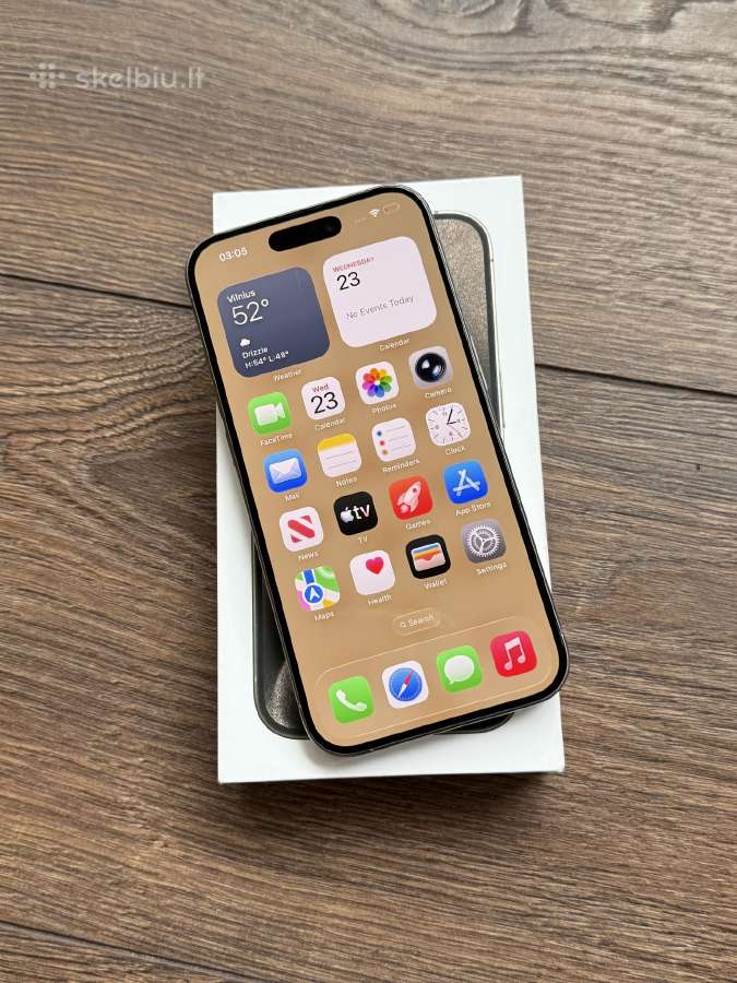 Apple iPhone 15 Pro 256gb Natural Titanium - nuotraukos Nr. 4