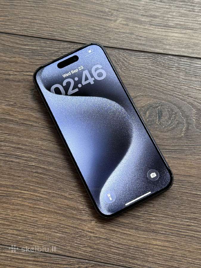 Apple iPhone 15 Pro 128gb Blue Titanium - nuotraukos Nr. 3