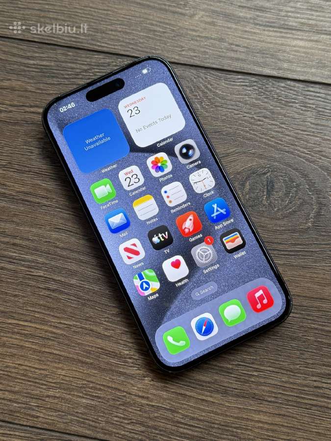 Apple iPhone 15 Pro 128gb Blue Titanium - nuotraukos Nr. 4