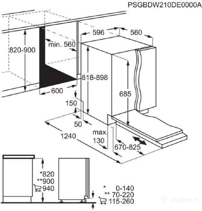 Montuojama indaplovė Aeg Fse73800ro - nuotraukos Nr. 8