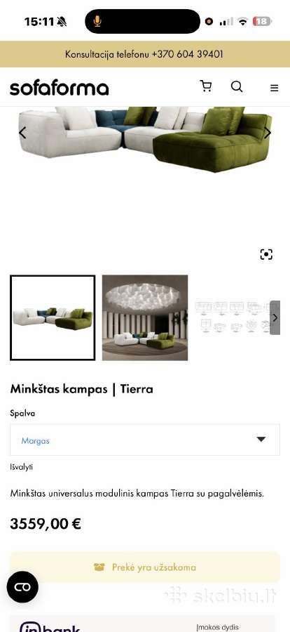 Neseniai pirktas modulinis kampas - nuotraukos Nr. 4