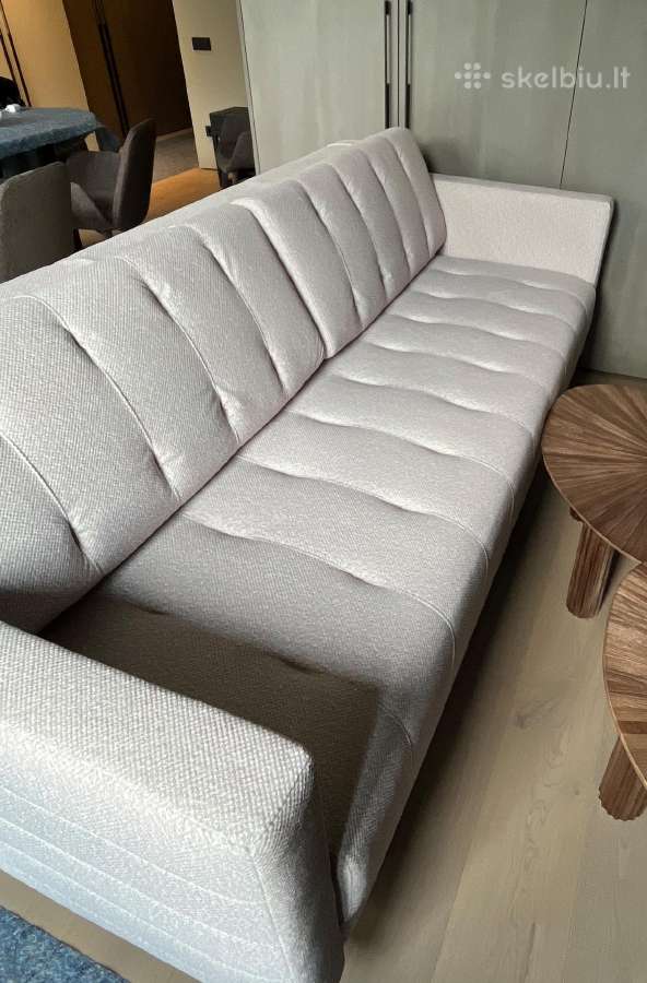 Nauja pilka sofa su miegama funkcija, trivietė - nuotraukos Nr. 5