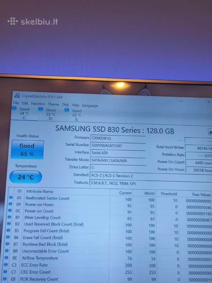 Samsung SSD 830 Series 128 GB - nuotraukos Nr. 3