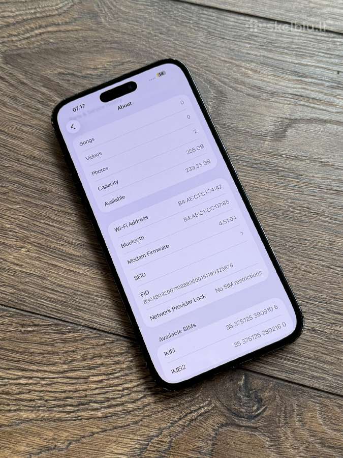 Apple iPhone 14 Pro Max 256gb Space Black - nuotraukos Nr. 7