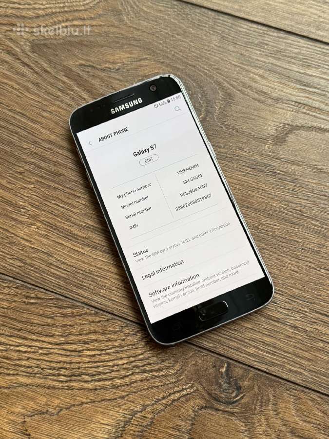Samsung Galaxy S7 32gb Black - nuotraukos Nr. 3