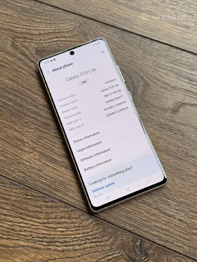Samsung Galaxy S10 Lite 128gb White - nuotraukos Nr. 6