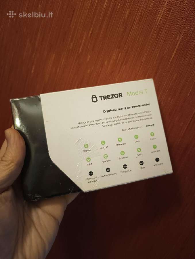 Naujas Trezor Model T kriptovaliutų piniginė (Neiš - nuotraukos Nr. 2