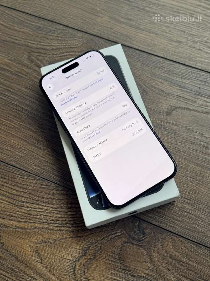 Apple iPhone 16 Pro Max 256gb Black Titanium - nuotraukos Nr. 7