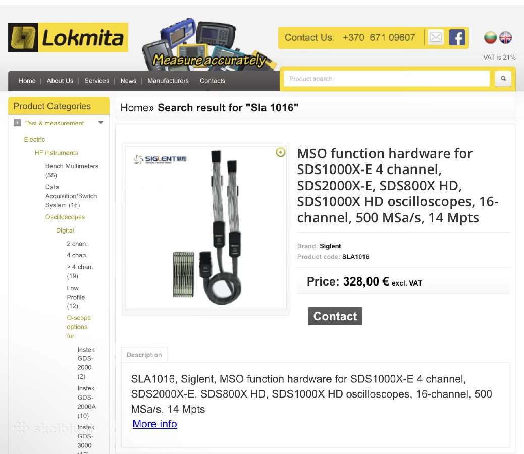 Oscilografas siglent Sds1104x HD su Sla1016 - nuotraukos Nr. 5
