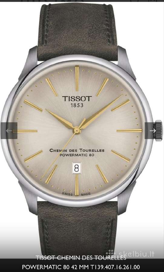 Tissot Chemin Des Tourelles Powermatic 80 42 Mm - nuotraukos Nr. 4
