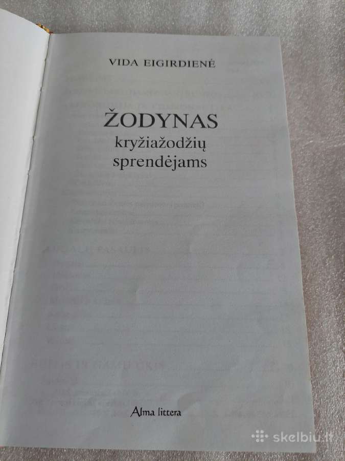 Žodynas kryžiažodžių sprendėjams - nuotraukos Nr. 2