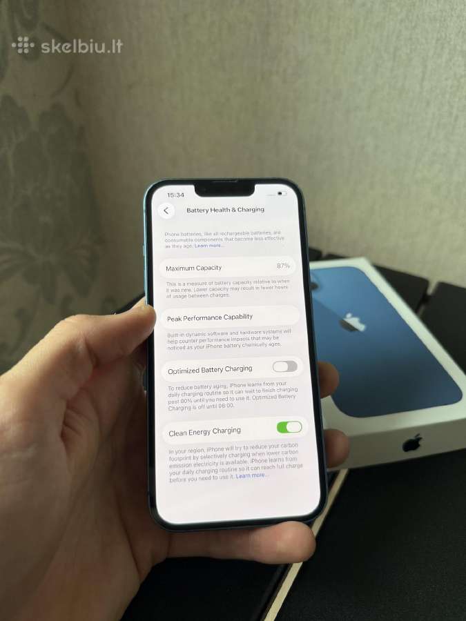iPhone 13 128gb Blue - nuotraukos Nr. 5