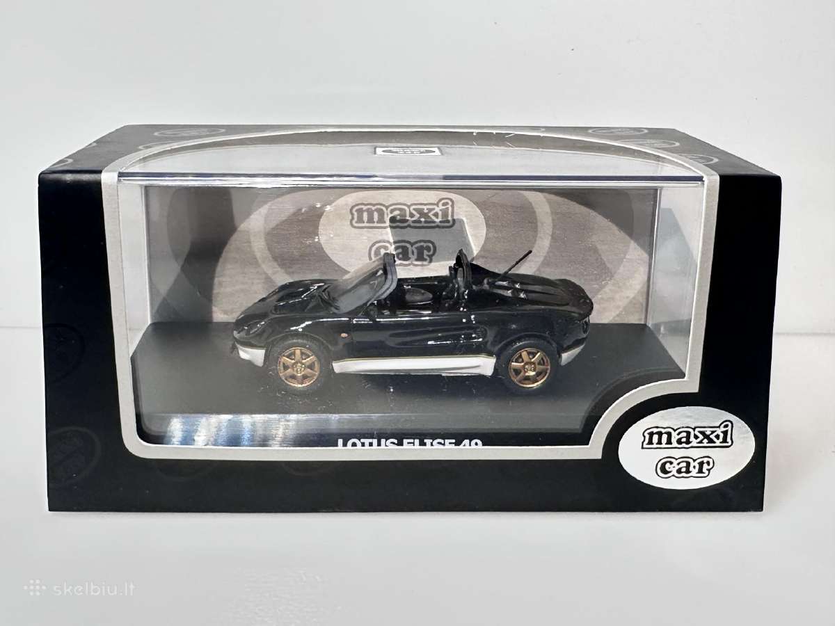 Lotus Elise S1 Type 49 1998 juoda 1:43 Maxi Car - nuotraukos Nr. 2