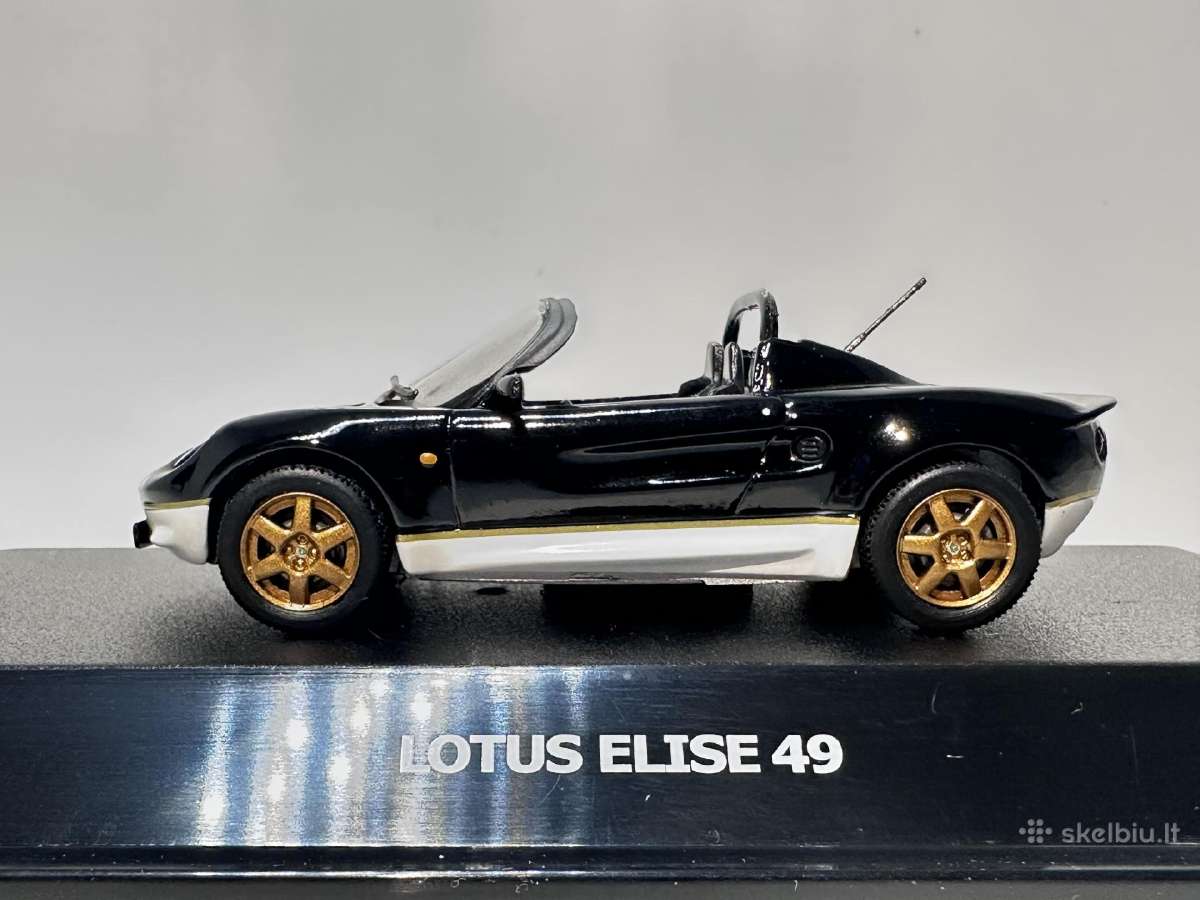 Lotus Elise S1 Type 49 1998 juoda 1:43 Maxi Car - nuotraukos Nr. 3