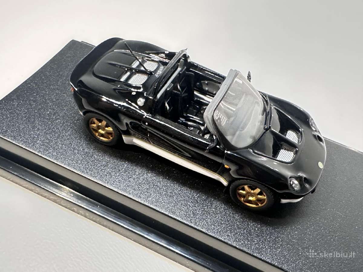 Lotus Elise S1 Type 49 1998 juoda 1:43 Maxi Car - nuotraukos Nr. 4