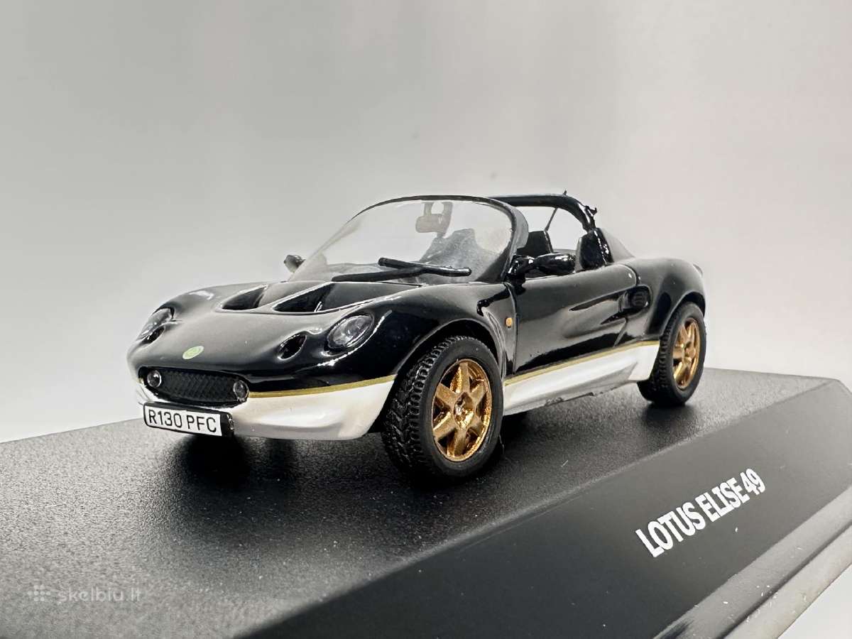 Lotus Elise S1 Type 49 1998 juoda 1:43 Maxi Car - nuotraukos Nr. 5