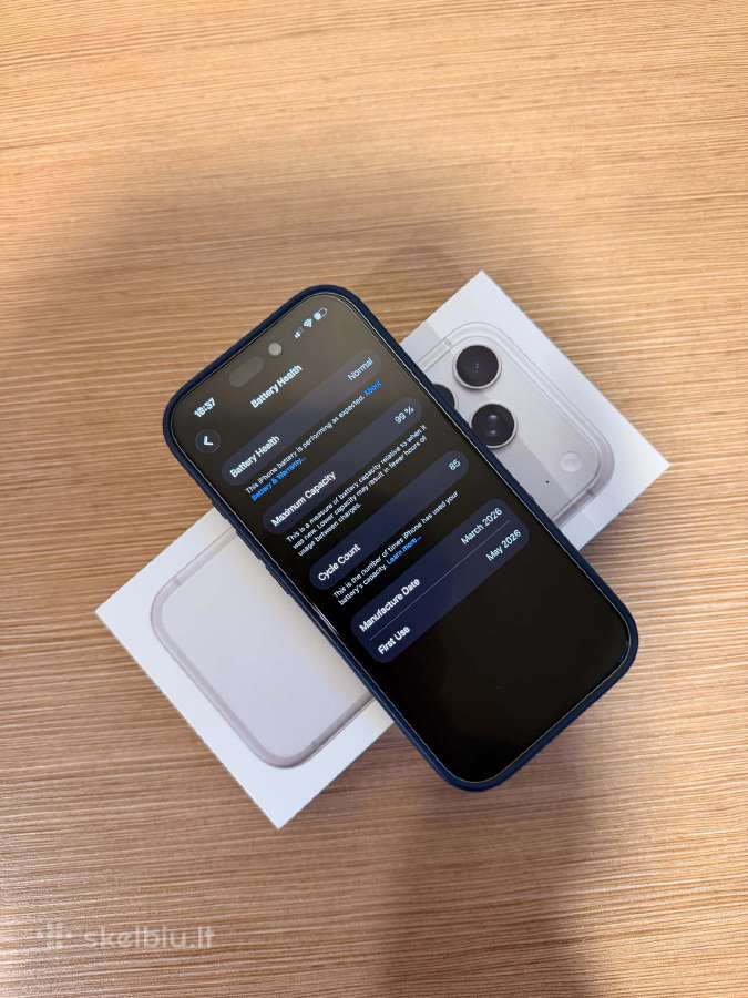 iPhone 17 Pro Silver 256 GB 99% baterija - nuotraukos Nr. 8