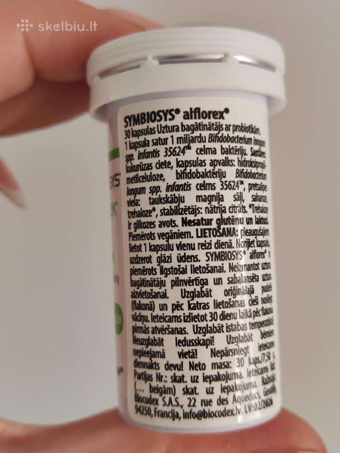 Symbiosys Alflorex, 30 kaps. Probiotikai - nuotraukos Nr. 8