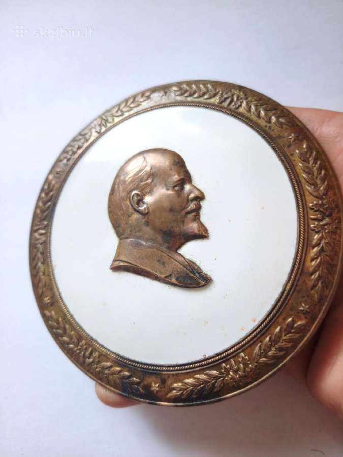 Bronzinė plaketė leninas - nuotraukos Nr. 2