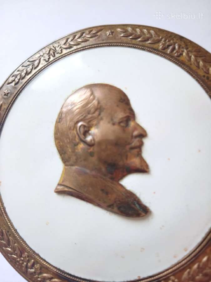 Bronzinė plaketė leninas - nuotraukos Nr. 3