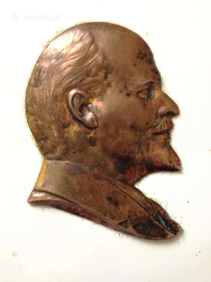 Bronzinė plaketė leninas - nuotraukos Nr. 4