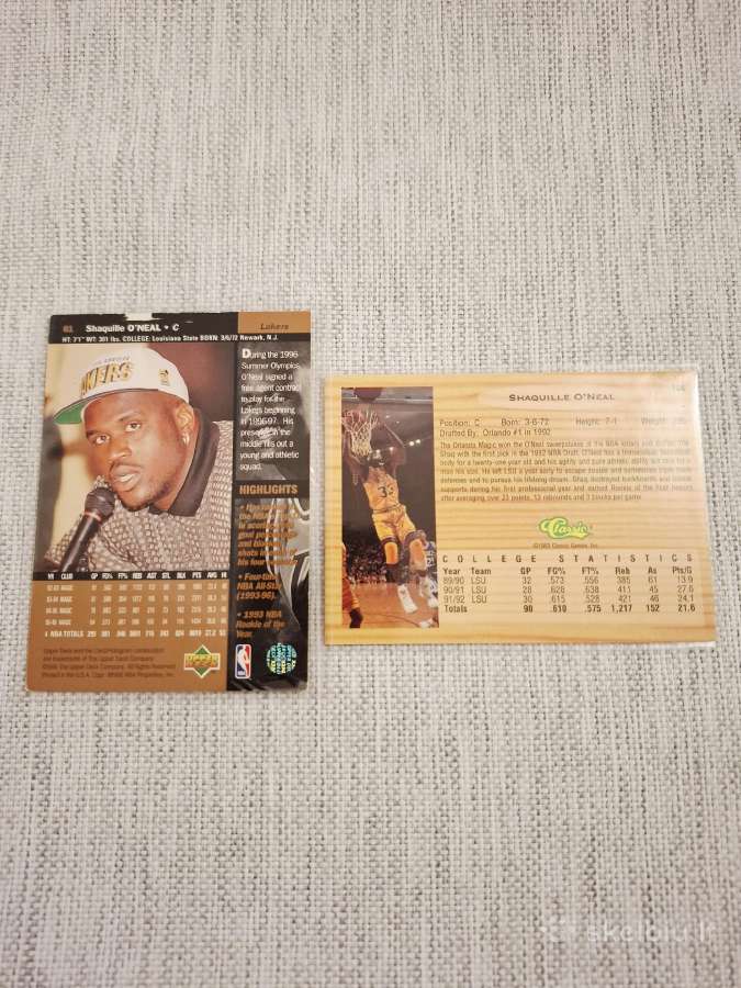 Shaquille O'neal krepšinio Nba korteles - nuotraukos Nr. 2