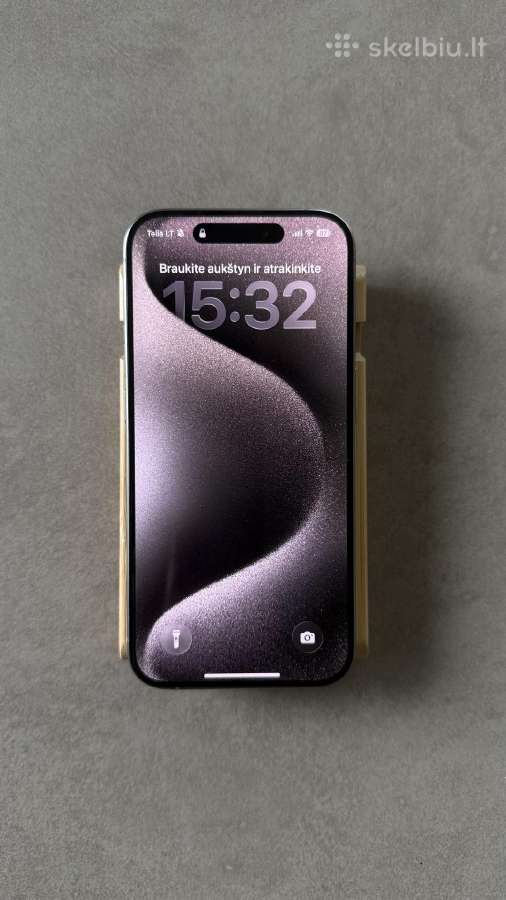 iPhone 15 Pro, 256 GB, natural titanium - nuotraukos Nr. 5