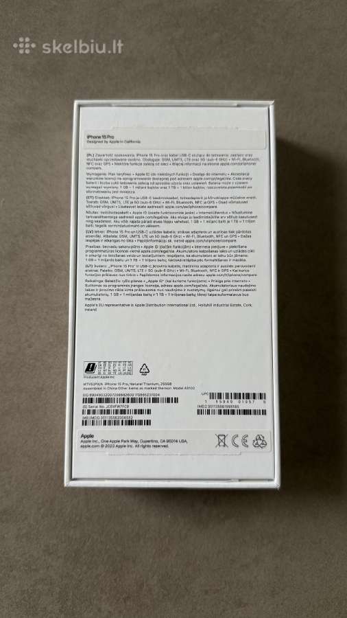 iPhone 15 Pro, 256 GB, natural titanium - nuotraukos Nr. 8
